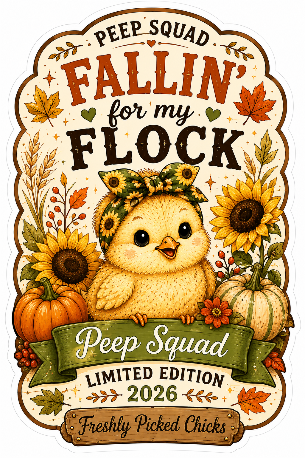 🌻 FALLIN' FOR MY FLOCK 🌻 PEEP SQUAD LIMITED EDITION