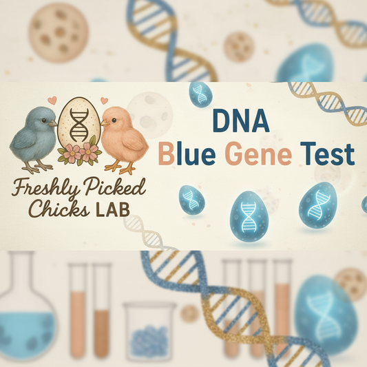 DNA Blue Gene Test Banner with Logo